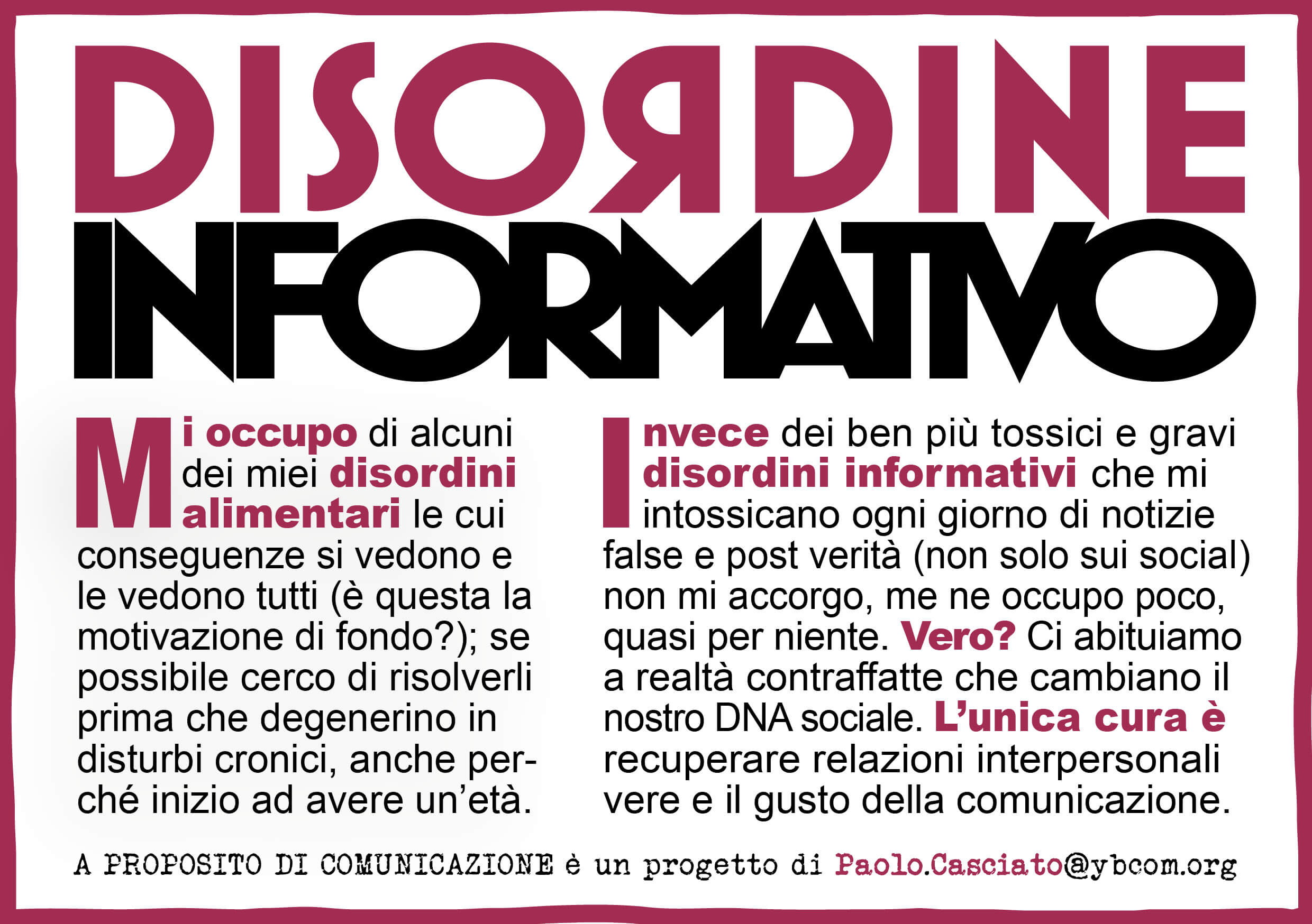 A proposito di comunicazione apropositodicomunicazioone #apropositodicomunicazioone